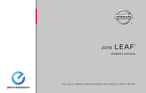 2018 Nissan LEAF Navigation Manual